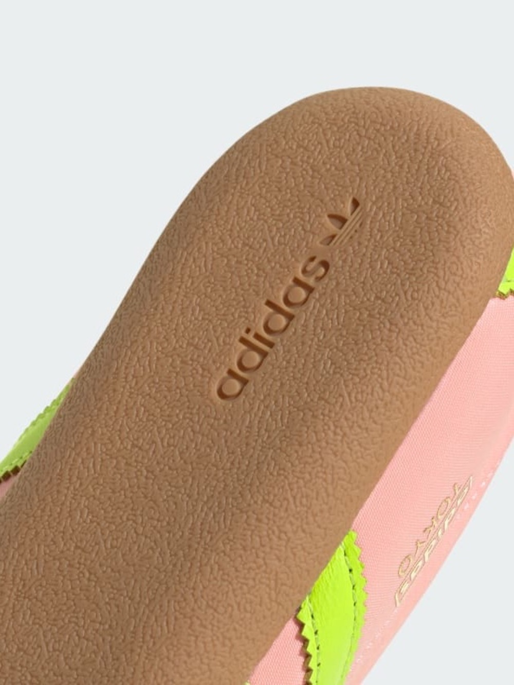 adidas Pink & Neon Green Low-Profile Samba-Inspired Sneaker - Picture 4 of 4